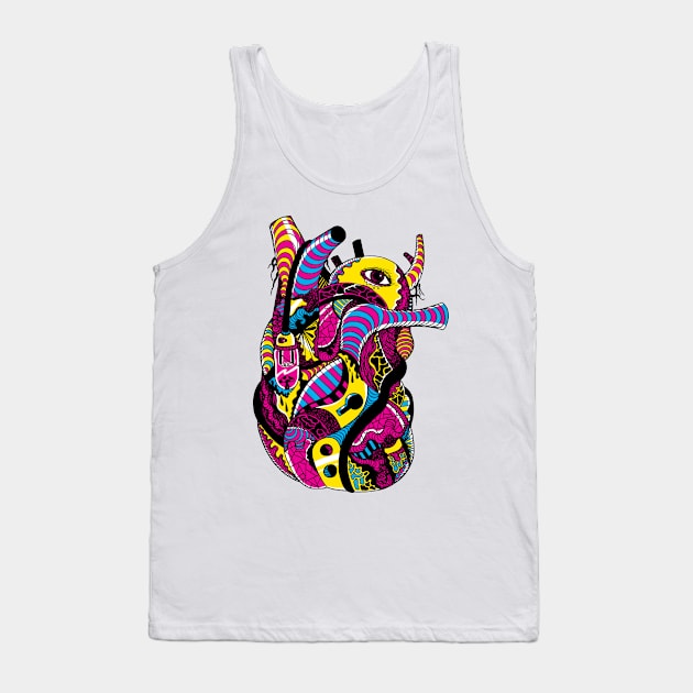 CMYK Light Heart Tank Top by kenallouis